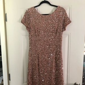 Adrianna Papell Bridesmaid Full Sequin Dress